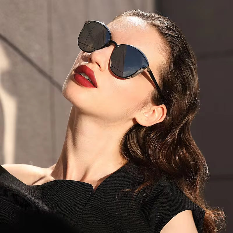 Fashion Polarized Women Sunglasses round Sun Glass Ladies Lunette De Soleil Femme