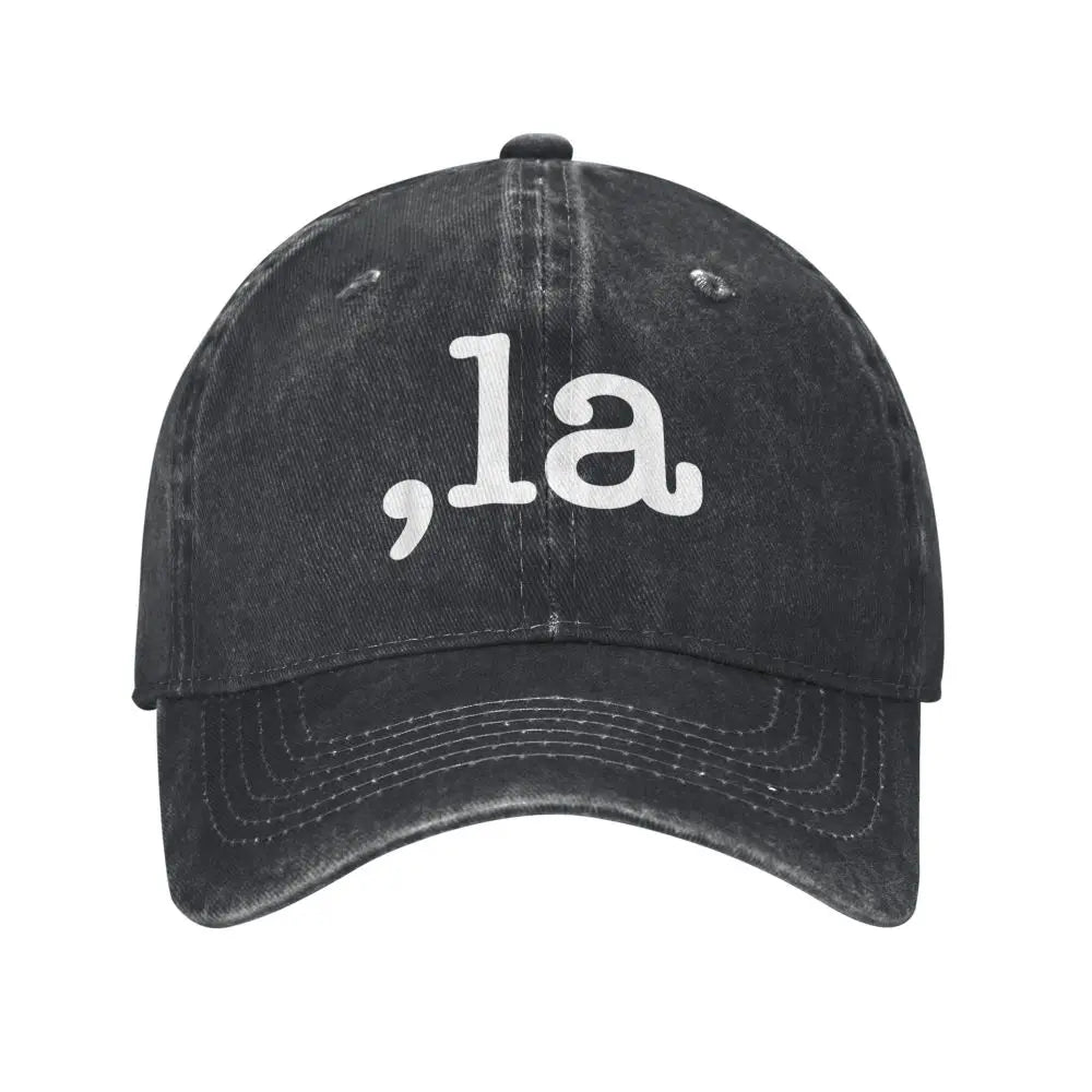 Comma La Kamala Harris 2024 Baseball Cap Men Women Distressed Denim Washed Snapback President Election Outdoor Workouts Hat